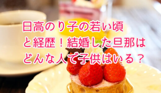 日高のり子の若い頃と経歴！結婚した旦那はどんな人で子供はいる？