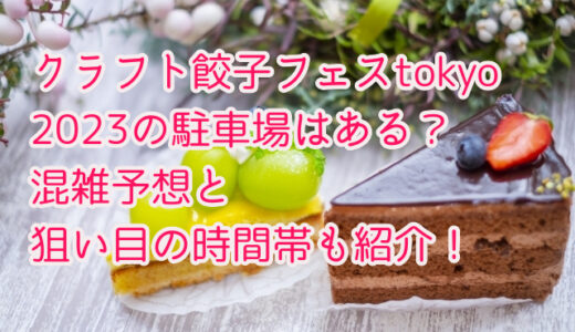 クラフト餃子フェスtokyo 2023の駐車場はある？混雑予想と狙い目の時間帯も紹介！