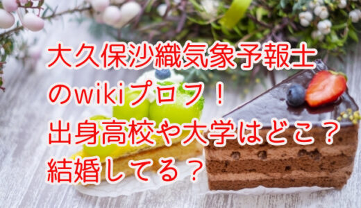 大久保沙織気象予報士のwikiプロフ！出身高校や大学はどこ？結婚してる？